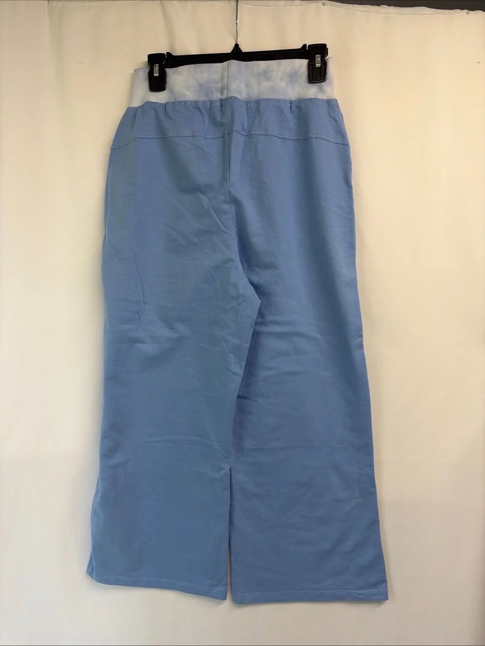 NWT Nanette Lepore Women’s Sz Medium Blue Wide Leg Stretch Sweatpants Loungewear